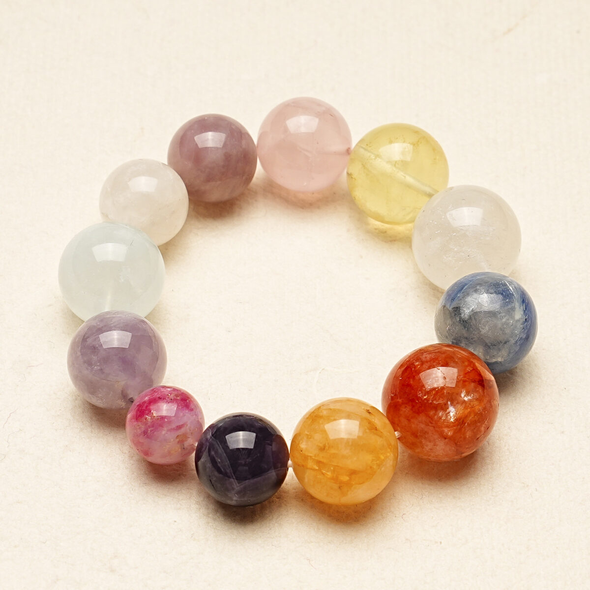 Crystal bracelet for increasing luck