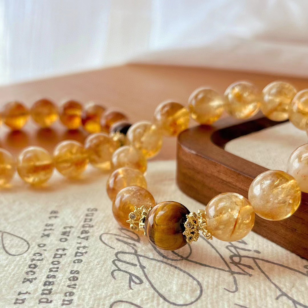 Natural Yellow Crystal Bracelet (Wealth and Luck)
