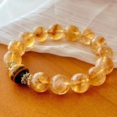 Natural Yellow Crystal Bracelet (Wealth and Luck)