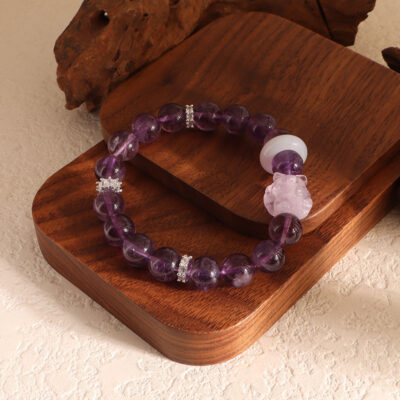 Natural amethyst (absorbing negative energy)