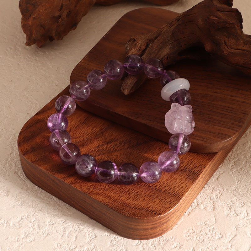 Natural amethyst (absorbing negative energy)
