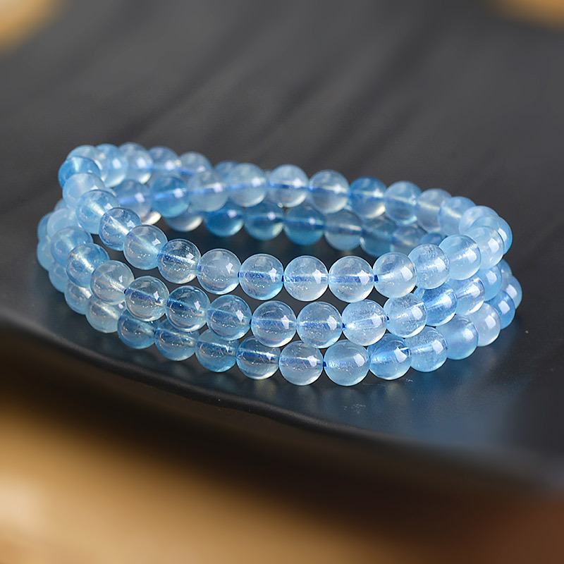 Natural Blue Crystal Bracelet (Love and Family)